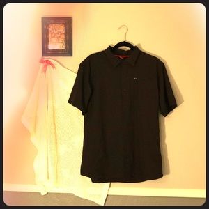 Gerry black button down polo